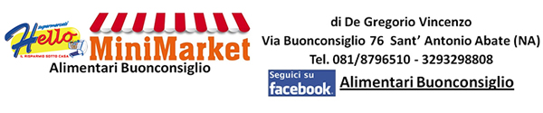 Alimentari Buonconsiglio - Shop Email Registrazione